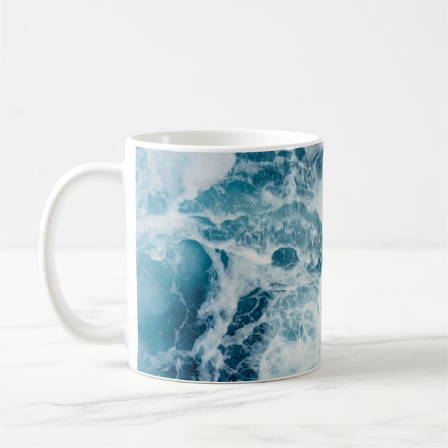 Blå sjön Vatten Kaffemugg (Vänster)