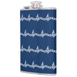 Blå sjörep vinkara mönster fickplunta