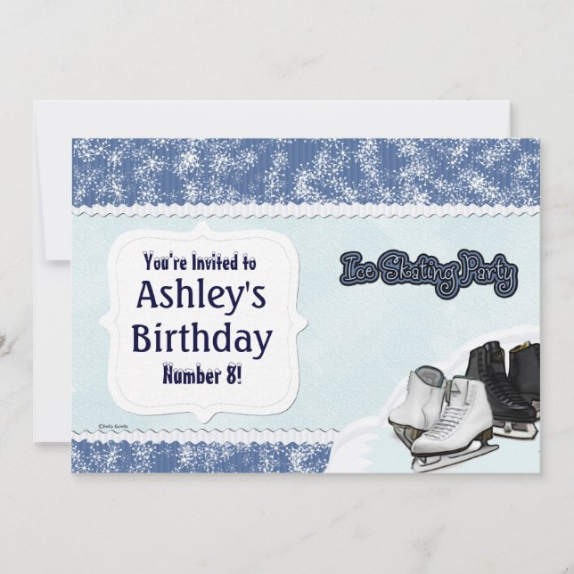 Blå skal, Party Inbjudningar (Framsida)