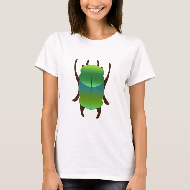 Blå skalbagge t shirt (Framsida)