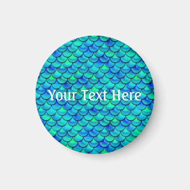 Blå skalor för Falln Aqua Magnet (Framsidan)