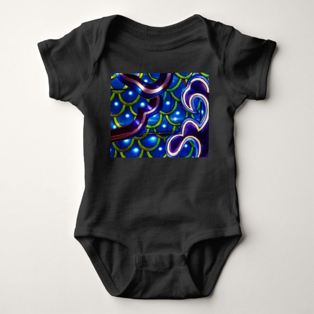 Blå skalor t shirt (Framsida)