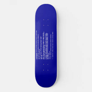 Blå Skärm i döden Old School Skateboard Bräda 21,6 Cm