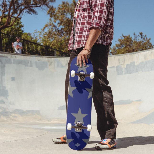Blå Skateboard Grått Stars HAMbyWG (Utomhus 2)
