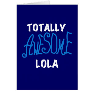 Blå skjortor och gåvor av totalt Fantastisk Lola Hälsningskort