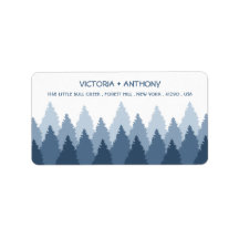 Blå skogsområdet Woodland Bröllop