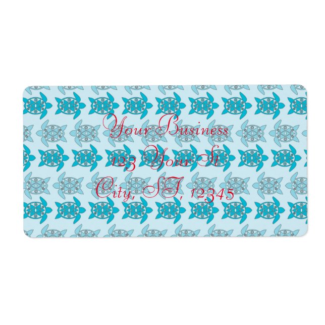 Blå sköldpaddor Swimming Thunder_Cove Fraktsedel (Framsidan)