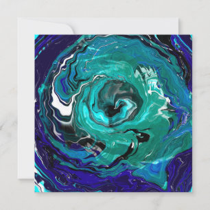 Blå skönhet Abstrakt Art