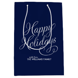 Blå skriptad Glad helg