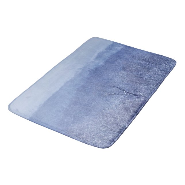 Blå skuggor badrumsmatta (Vinklad)
