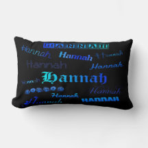 Blå skuggor på svart - Hannah