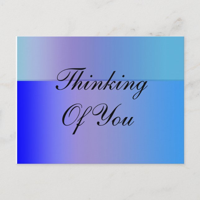 Blå skuggor vykort (Framsida)