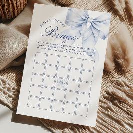 Blå slinga bröllopsfest bingo