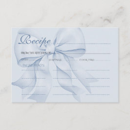 Blå slinga Elegant bröllopsfestrecept Tilläggskort