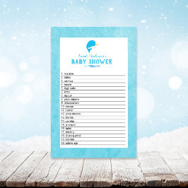 Blå, smal babystöld Ord-skam Brevpapper