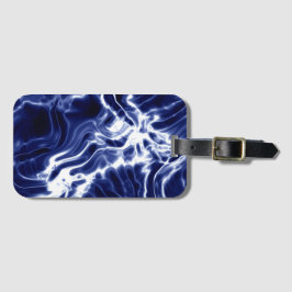 Blå snabbt mönster bagagebricka