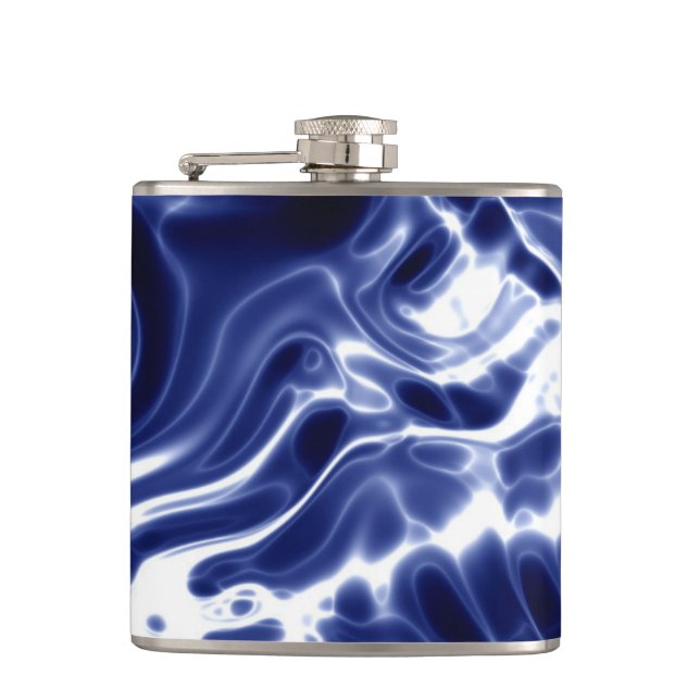 Blå snabbt mönster fickplunta (Framsidan)