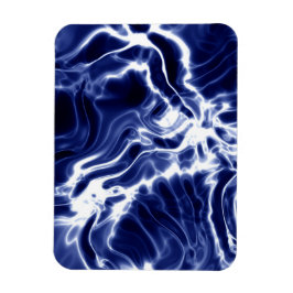 Blå snabbt mönster magnet