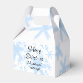 Blå snö flingor jul mönster snö mönster presentaskar