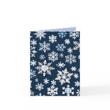 Blå snöflammande julkort - foto, falskt kort