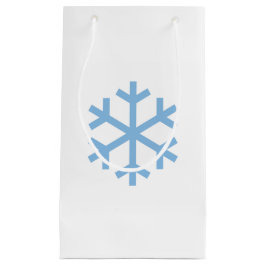 Blå Snöflinga Julklappspåse