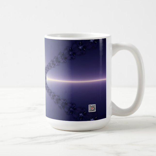 Blå snöflinga kaffemugg (Höger)