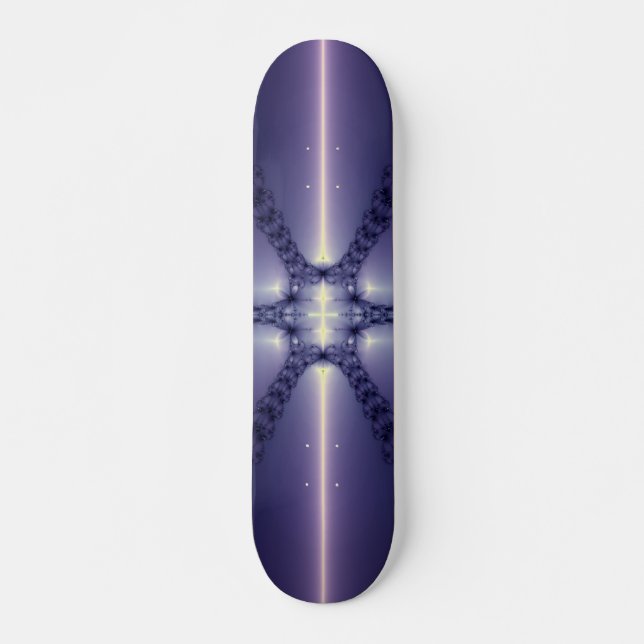 Blå snöflinga skateboard bräda 20,5 cm (Framsida)