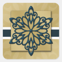 blå snöflingningsförsegling