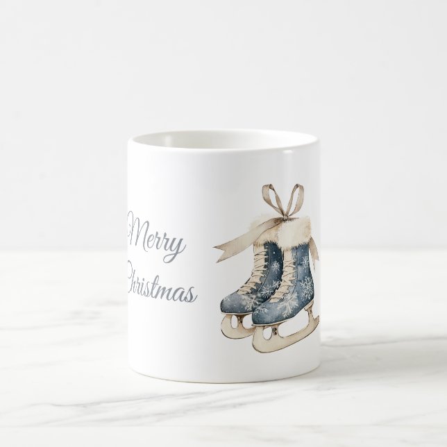 Blå Snöflingor Isglassar Kaffemugg (Center)