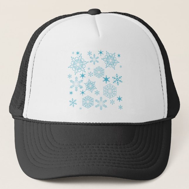 blå snöflingor keps (Framsida)