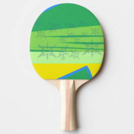 Blå snöflingor på Sunrise Mountain Pingisracket