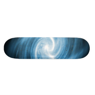 blå snurra skateboard