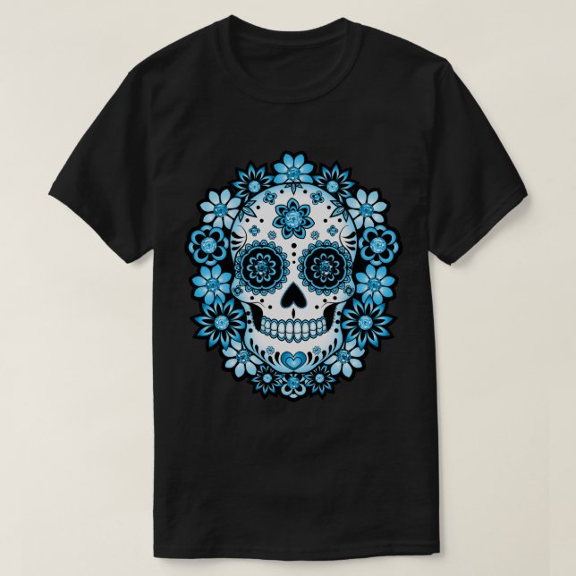 Blå sockerskal t shirt (Design framsida)