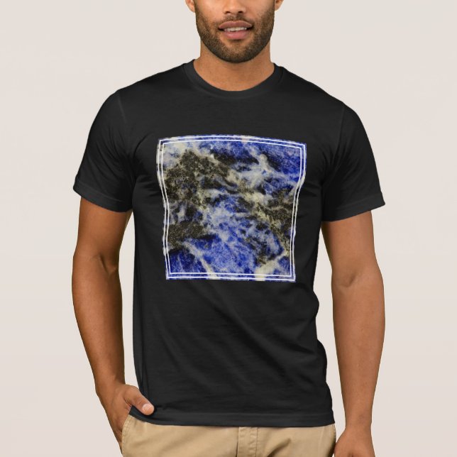 Blå Sodalit T Shirt (Framsida)