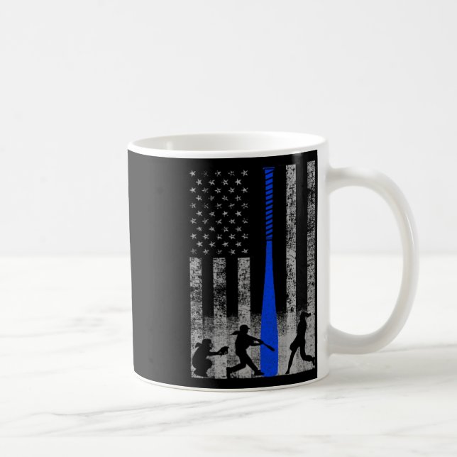 Blå Softll Flag Skjorta - Blå T Softll Flag  Kaffemugg (Höger)