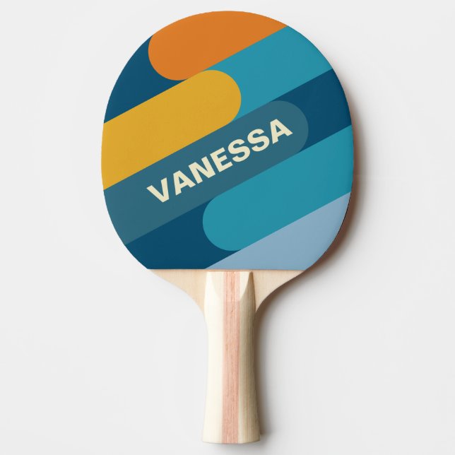 Blå Sol Fusion med Namn Pingisracket (Framsidan)