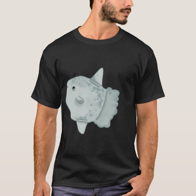 Blå solfisk t shirt (Framsida)