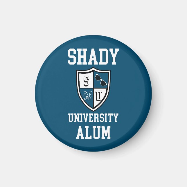 Blå solglasögon av typen Shady Universiteten Alum  Magnet (Framsidan)