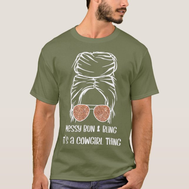 Blå solglasögon för Disco Cowgirl SommCute T Shirt (Framsida)