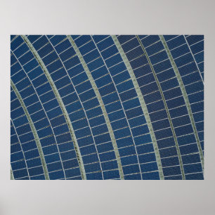 Blå solpanelsplats poster