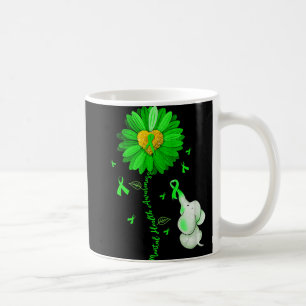 Blå solros Elephan Outfit Spread Mental Health Kaffemugg