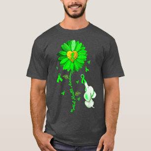 Blå solros Elephant Spread Mental Health Medveten T Shirt