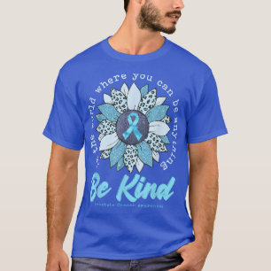 Blå solrosljusblå prostatacancer Medveten T Shirt