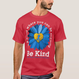 Blå solrossolrosbarn Förhindrande av övergrepp T Shirt