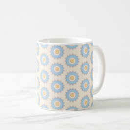 Blå solstrålning geometri kaffemugg