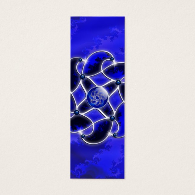 Blå som Sea Bokmärken Litet Visitkort (Framsidan)