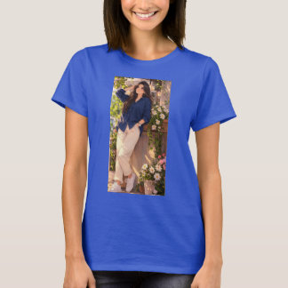 Blå sommar t-shirt för flickor.