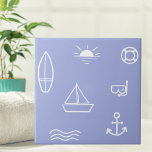 Blå sommarhavslös Mönster Kids Bathroom Kakelplatta<br><div class="desc">Ta hem sommartidshusen med vår blå sommarhavsviken utan Mönster Kids Bathroom keramik. En liten charm elegans för ditt space!</div>
