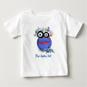 Blå söta samling av små killar Personalisera T Shirt