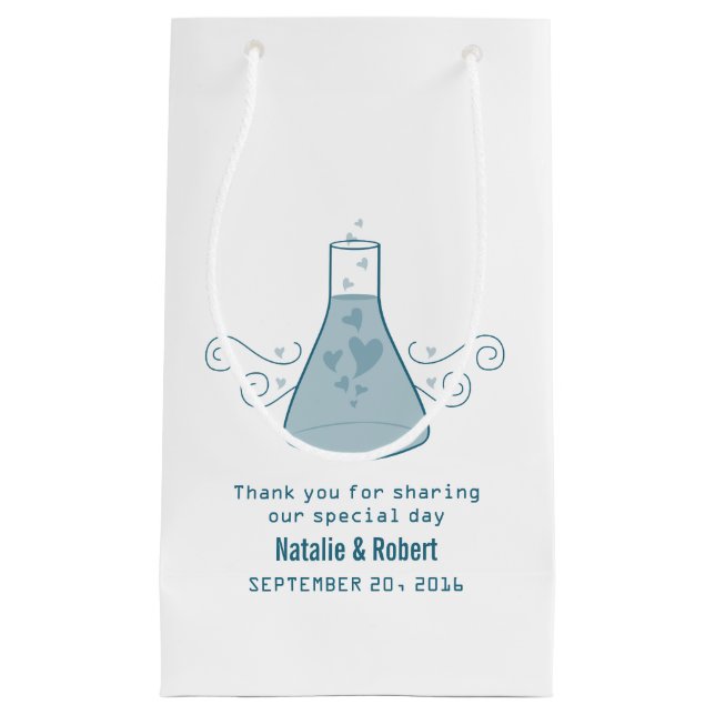 Blå sötkemi Bröllop Gift Bag (Framsidan)